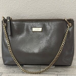 Kate Spade River Bixby Place Gray Leather Bag